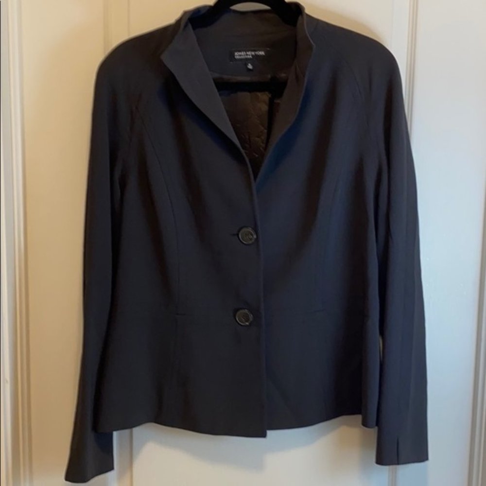 Jones New York Collection Blazer - Dark Grey Size 16